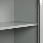 GDFStudio Meuble de Rangement de Salle de Bain Autoportant Moderne en Bois Avril avec Tiroir et Étagère Réglable
