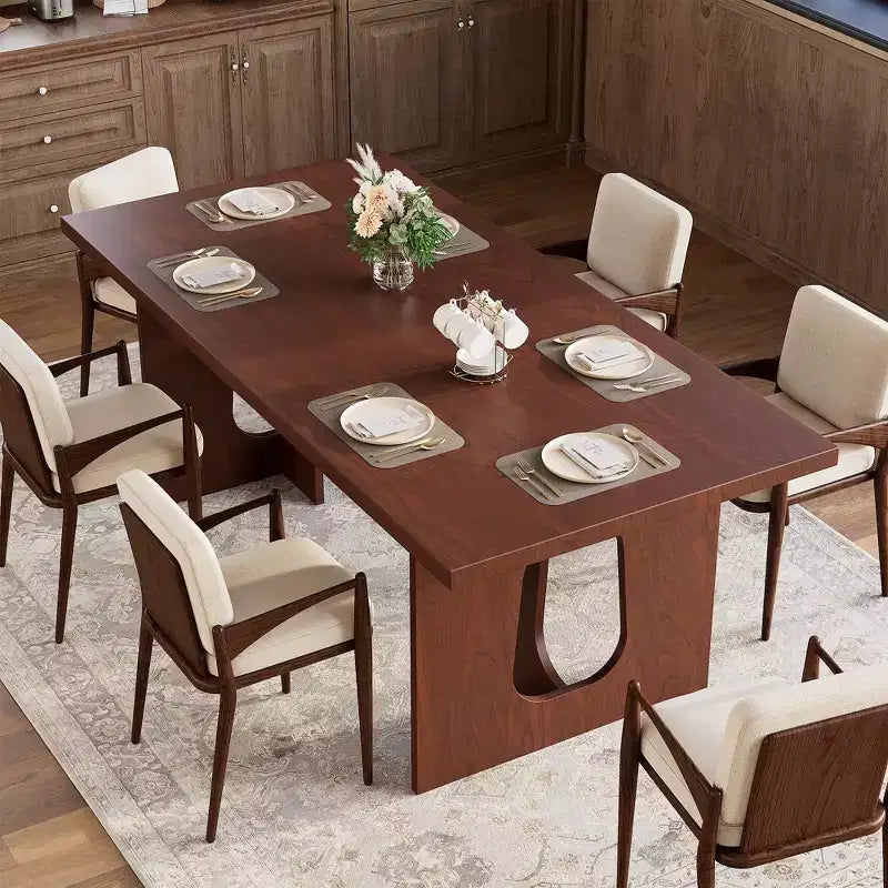 Table à manger de 180 cm, table de cuisine pour 6 à 10 personnes, table de salle à manger rectangulaire pour cuisine, salle de conférence, maison, montage facile