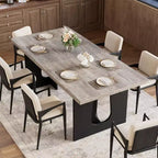 Table à manger de 180 cm, table de cuisine pour 6 à 10 personnes, table de salle à manger rectangulaire pour cuisine, salle de conférence, maison, montage facile