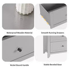 Commode à 6 tiroirs pour chambre, commode de rangement moderne de 54 pouces pour vêtements, commode de rangement avec tiroirs profonds pour salon, couloir