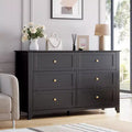 6 Drawers Dresser for Bedroom, 54 Modern Storage Chest of Drawers for Clothes, Storage Dressers Organizer with Deep Drawers for Living Room, Hallway