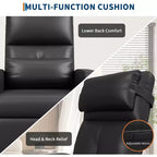 Fauteuil inclinable, Fauteuil Inclinable Ergonomique Rembourré en Cuir PU pour Salon, Dossier Haut, Siège Rembourré, 2 Poches Latérales