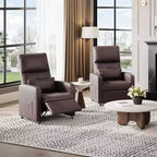 Fauteuil inclinable, Fauteuil Inclinable Ergonomique Rembourré en Cuir PU pour Salon, Dossier Haut, Siège Rembourré, 2 Poches Latérales