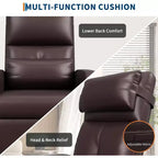 Fauteuil inclinable, Fauteuil Inclinable Ergonomique Rembourré en Cuir PU pour Salon, Dossier Haut, Siège Rembourré, 2 Poches Latérales