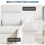 Fauteuil inclinable, Fauteuil Inclinable Ergonomique Rembourré en Cuir PU pour Salon, Dossier Haut, Siège Rembourré, 2 Poches Latérales