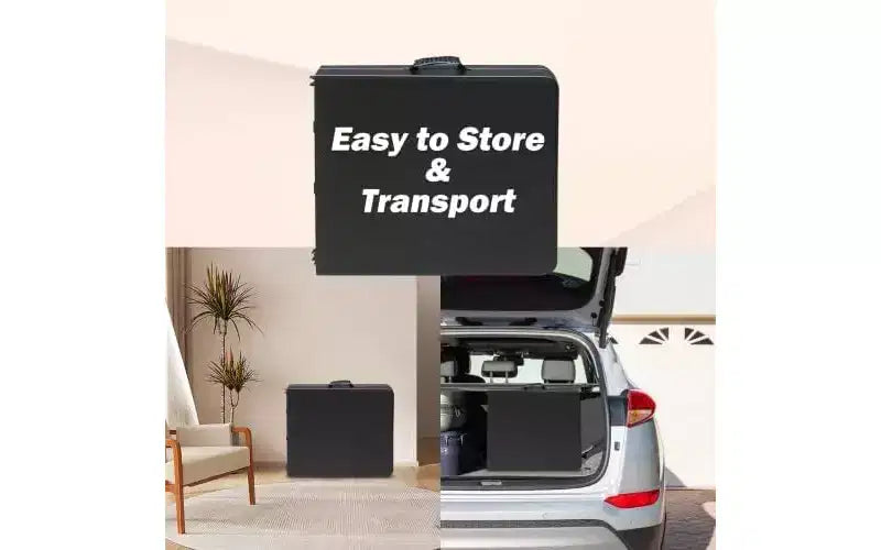Table pliante robuste 1,20 m, hauteur réglable, imperméable, facile à nettoyer, plastique portable avec poignée, pieds antidérapants, capacité de 136 kg pour intérieur/extérieur