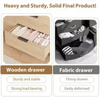 COZONY 47 Commode moderne avec prises USB, commode de rangement en bois à 6 tiroirs pour chambre et salon