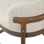 Tabourets de comptoir rembourrés Christopher Knight Home Stephanie Farmhouse en bois d'hévéa avec dossier incurvé (lot de 4)