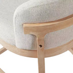 Tabourets de comptoir rembourrés Christopher Knight Home Stephanie Farmhouse en bois d'hévéa avec dossier incurvé (lot de 4)