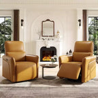 Fauteuil inclinable pivotant à 360° Acekool, en similicuir PU, avec fonction bascule et support lombaire réglable, pour salon et chambre à coucher, marron