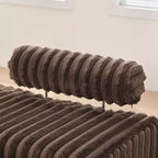 Banc de canapé moderne 2 places TUYOHW avec dossier réglable, banc d'entrée rembourré avec pieds en métal, banc de bout de lit pour salon, chambre à coucher