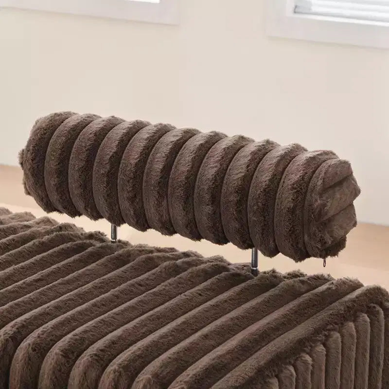 Banc de canapé moderne 2 places TUYOHW avec dossier réglable, banc d'entrée rembourré avec pieds en métal, banc de bout de lit pour salon, chambre à coucher