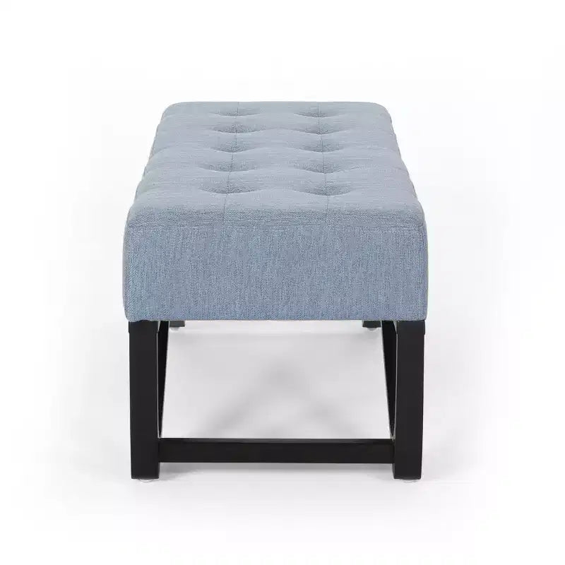 TUYOHW 47 Banc ottoman moderne avec capitonnage, banc d'entrée rembourré avec pieds géométriques, banc à chaussures polyvalent pour salon, chambre à coucher
