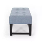 TUYOHW 47 Banc ottoman moderne avec capitonnage, banc d'entrée rembourré avec pieds géométriques, banc à chaussures polyvalent pour salon, chambre à coucher