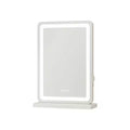 HomeRoots 18 Clear Lighted Freestanding Frameless Makeup Shaving Tabletop Mirror