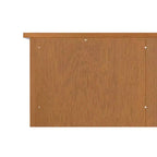 Meuble de rangement pour entrée de 36 po de large en bois massif de style transitoire Norfolk, brun doré pâle