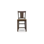 Tabourets de bar Signature Design by Ashley Sharlander, lot de 2, finition marron clair et marron foncé