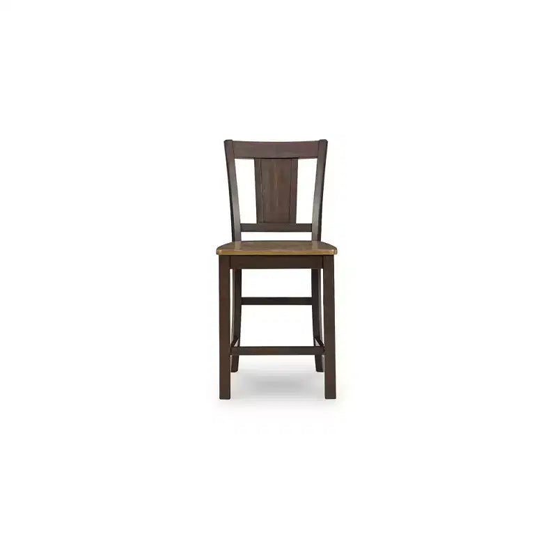 Tabourets de bar Signature Design by Ashley Sharlander, lot de 2, finition marron clair et marron foncé