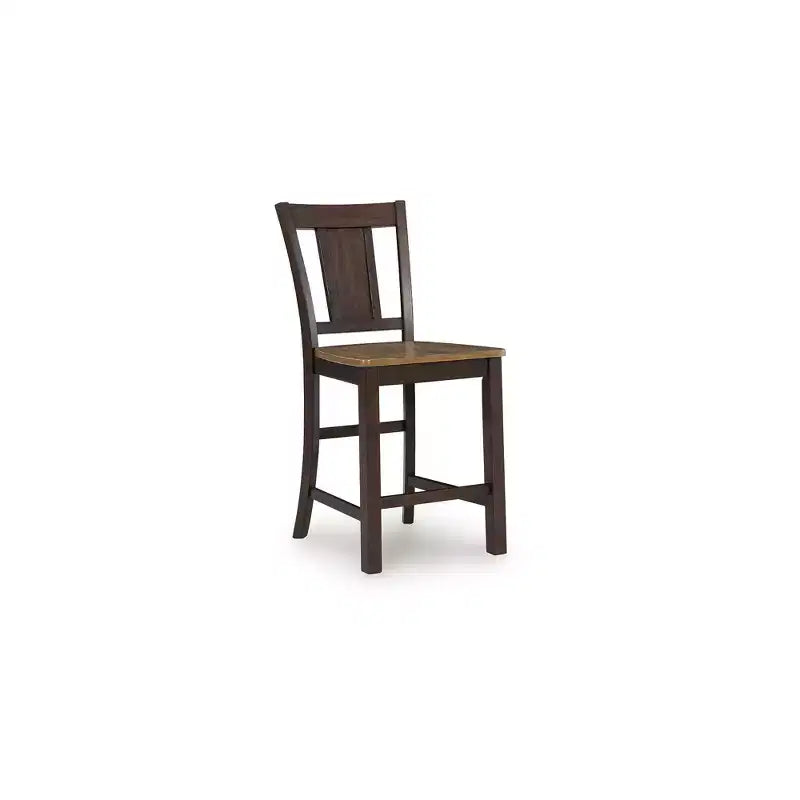 Tabourets de bar Signature Design by Ashley Sharlander, lot de 2, finition marron clair et marron foncé