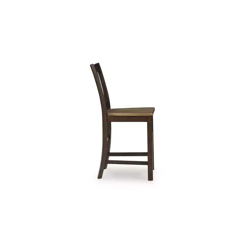 Tabourets de bar Signature Design by Ashley Sharlander, lot de 2, finition marron clair et marron foncé