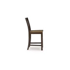 Tabourets de bar Signature Design by Ashley Sharlander, lot de 2, finition marron clair et marron foncé