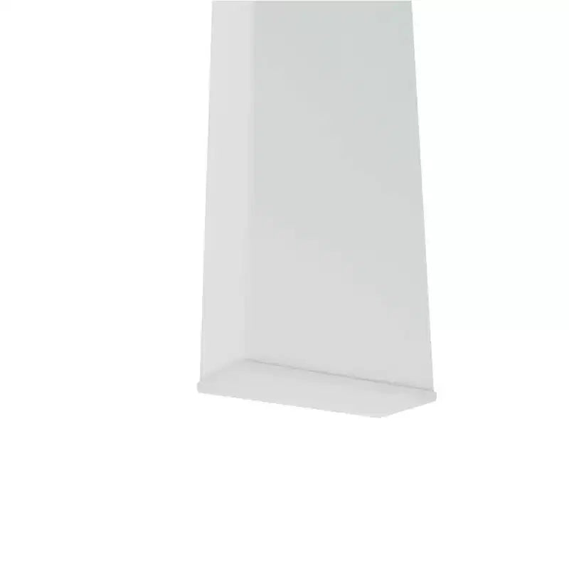 Table basse rectangulaire en verre, table basse transparente avec espace de rangement double couche, tube en métal, table d'appoint moderne du milieu du siècle pour salon