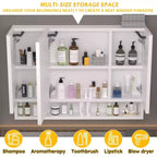 GDFStudio Aurora Armoire de toilette à LED avec miroir antibuée
