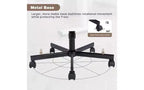Chaise pivotante moderne en lin TUYOHW, chaise de bureau ergonomique, chaise de bureau à domicile réglable en hauteur, chaise polyvalente sans accoudoirs avec roulettes