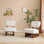 Lot de 2 chaises d'appoint modernes rembourrées, chaise de lecture confortable sans accoudoirs, siège d'appoint minimaliste pour salon ou appartement-Panipeachy