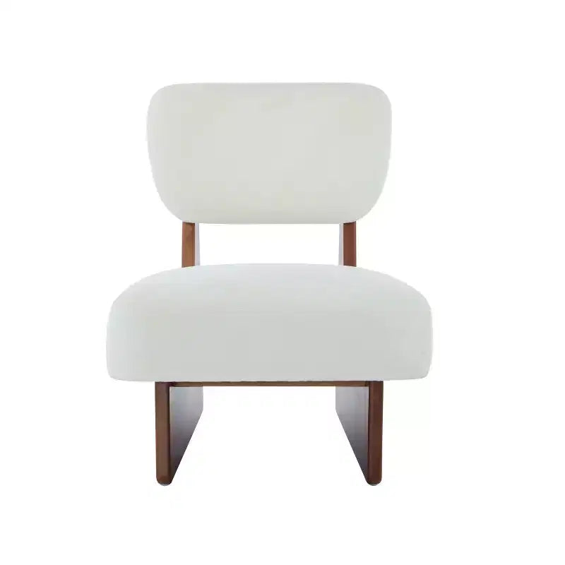 Lot de 2 chaises d'appoint modernes rembourrées, chaise de lecture confortable sans accoudoirs, siège d'appoint minimaliste pour salon ou appartement-Panipeachy