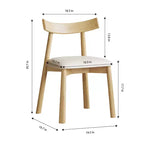 Ensemble de salle à manger 3 pièces GDFStudio Haven Farmhouse en bois et simili cuir