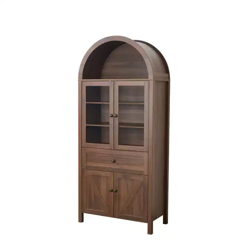 Armoire de cuisine vintage Zeus & Ruta 71.65 avec étagères réglables, rangement multifonctionnel