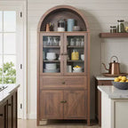 Armoire de cuisine vintage Zeus & Ruta 71.65 avec étagères réglables, rangement multifonctionnel