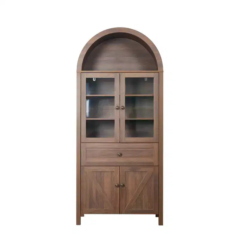 Armoire de cuisine vintage Zeus & Ruta 71.65 avec étagères réglables, rangement multifonctionnel