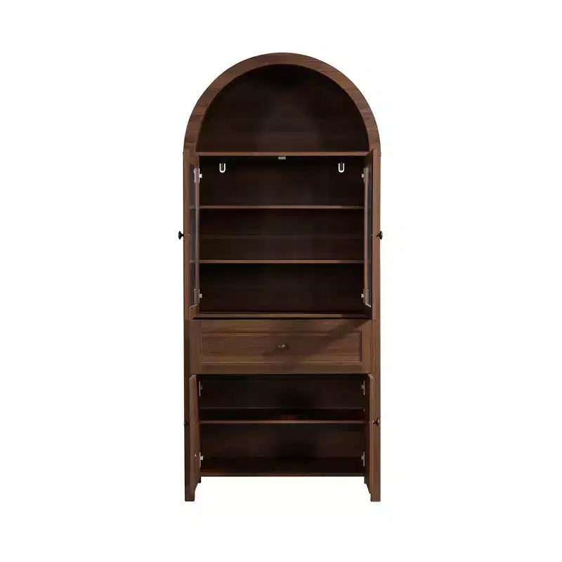 Armoire de cuisine vintage Zeus & Ruta 71.65 avec étagères réglables, rangement multifonctionnel