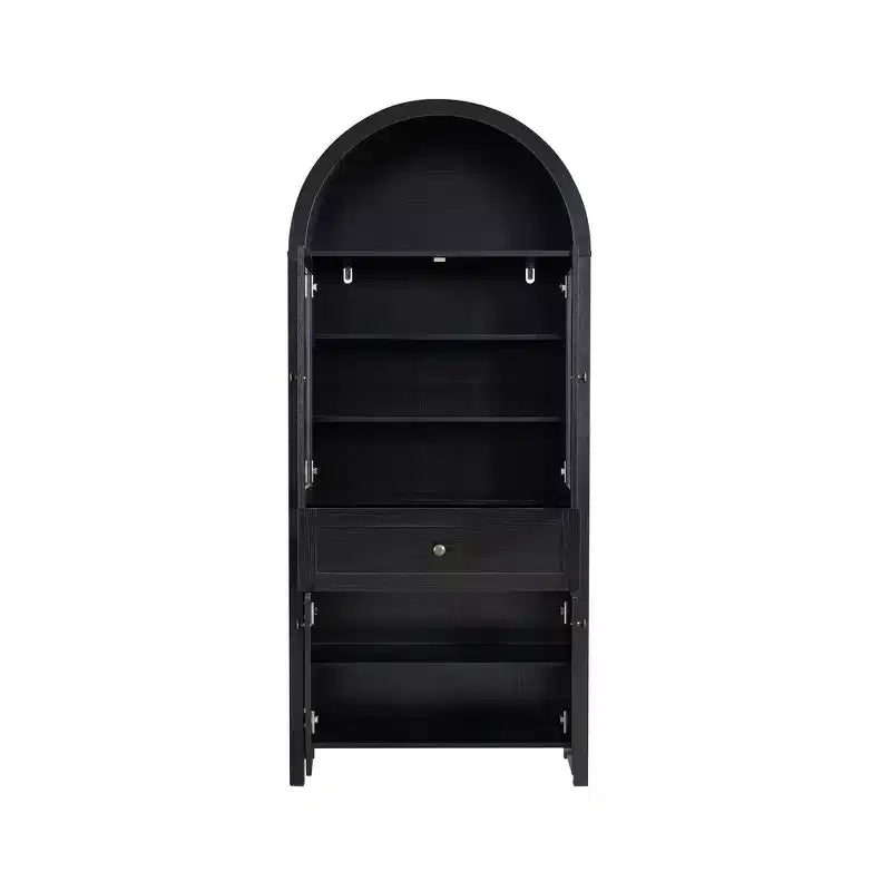 Armoire de cuisine vintage Zeus & Ruta 71.65 avec étagères réglables, rangement multifonctionnel