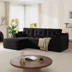 Canapé sectionnel modulaire de 267 cm avec assise profonde, canapé sectionnel Cloud avec méridienne surdimensionnée, canapé-lit sans assemblage requis pour salon et chambre