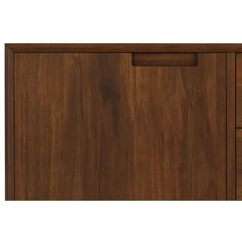 Buffet traditionnel rectangulaire de 152 cm de large en bois massif Hampshire, blanc antique
