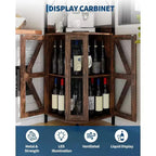 Étagère d'angle de cuisine à 4 niveaux, armoire autoportante pliable, étagère de rangement industrielle en métal et bois pour petits espaces, salon et cuisine