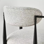 Lot de 4 tabourets de bar rembourrés modernes à hauteur de comptoir avec pieds coniques en métal noir, assise spacieuse pour îlot de cuisine ou bar à la maison-Panipeachy
