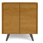 Meuble de rangement moyen Mitchell, 99 cm de large, en bois massif, style industriel moderne