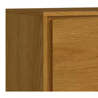 Meuble de rangement moyen Mitchell, 99 cm de large, en bois massif, style industriel moderne