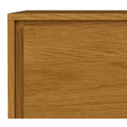 Meuble de rangement moyen Mitchell, 99 cm de large, en bois massif, style industriel moderne