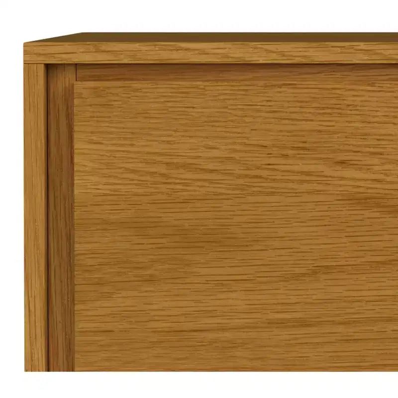Meuble de rangement moyen Mitchell, 99 cm de large, en bois massif, style industriel moderne