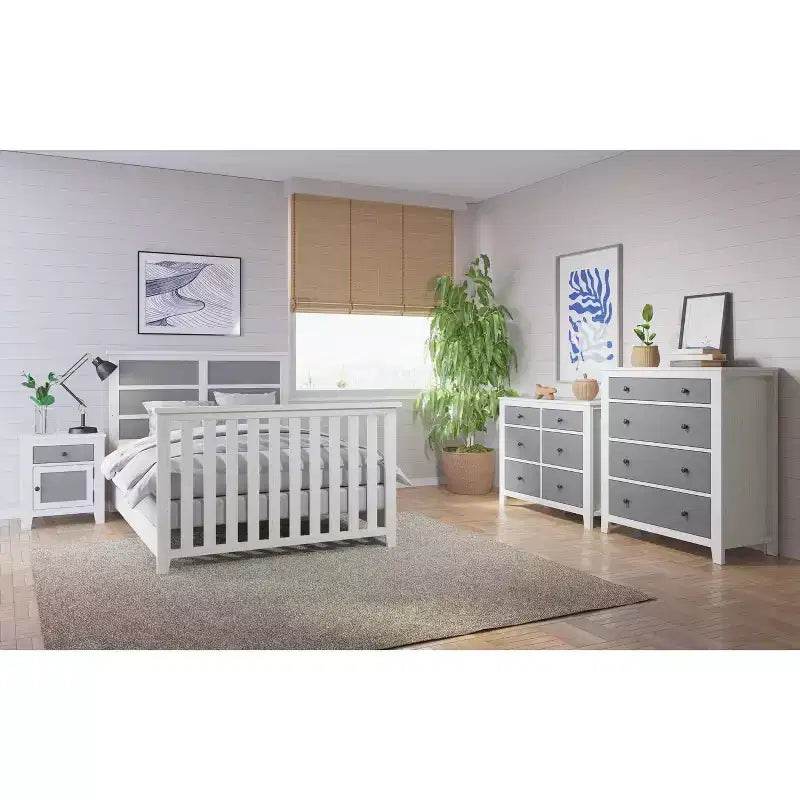 Table de chevet Child Craft Ocean Grove à 1 tiroir pour chambre de bébé ou chambre à coucher, grand tiroir de rangement, fabriquée en pin robuste, finition non toxique et sans danger pour les bébés