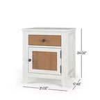 Table de chevet Child Craft Ocean Grove à 1 tiroir pour chambre de bébé ou chambre à coucher, grand tiroir de rangement, fabriquée en pin robuste, finition non toxique et sans danger pour les bébés