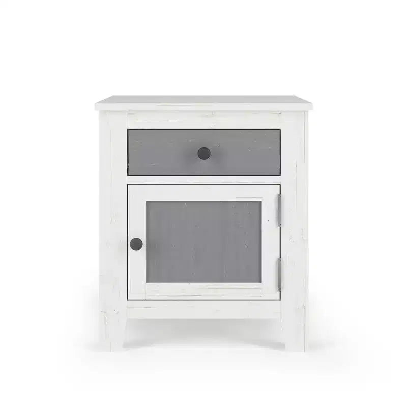 Table de chevet Child Craft Ocean Grove à 1 tiroir pour chambre de bébé ou chambre à coucher, grand tiroir de rangement, fabriquée en pin robuste, finition non toxique et sans danger pour les bébés