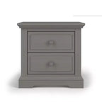Table de chevet à 2 tiroirs Child Craft Jordyn pour chambre de bébé ou d'enfant, grand tiroir de rangement, en pin robuste, finition non toxique et sans danger pour les bébés