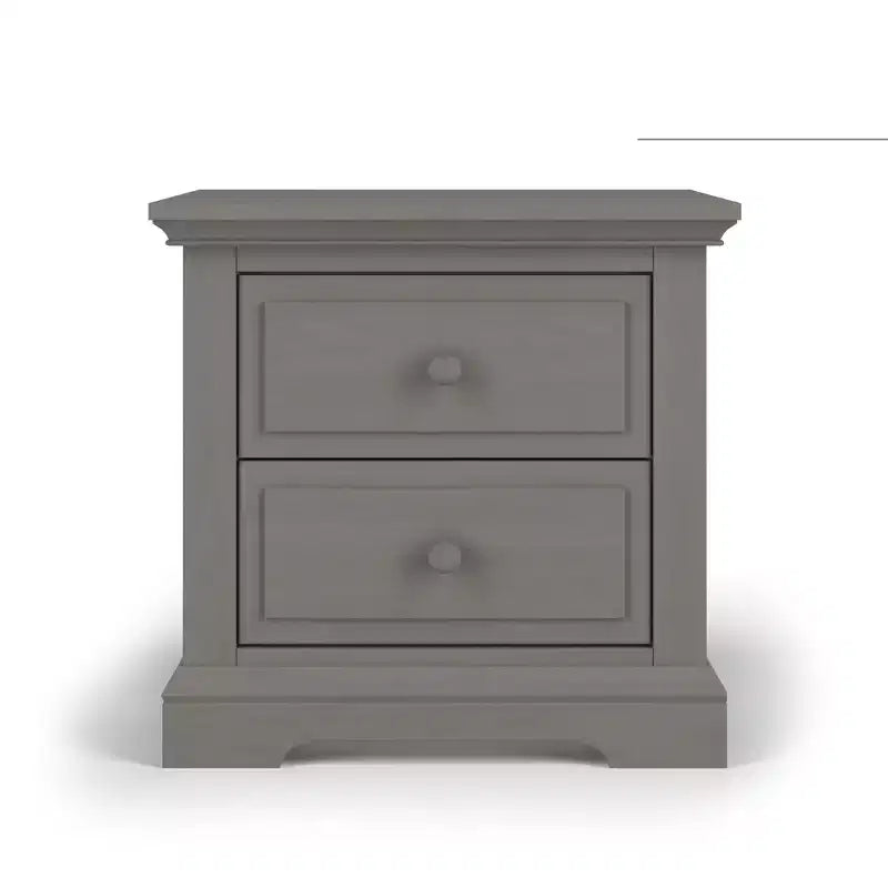 Table de chevet à 2 tiroirs Child Craft Jordyn pour chambre de bébé ou d'enfant, grand tiroir de rangement, en pin robuste, finition non toxique et sans danger pour les bébés
