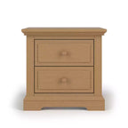 Table de chevet à 2 tiroirs Child Craft Jordyn pour chambre de bébé ou d'enfant, grand tiroir de rangement, en pin robuste, finition non toxique et sans danger pour les bébés